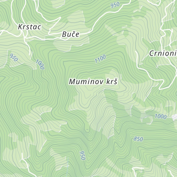 Map of Blagov krš