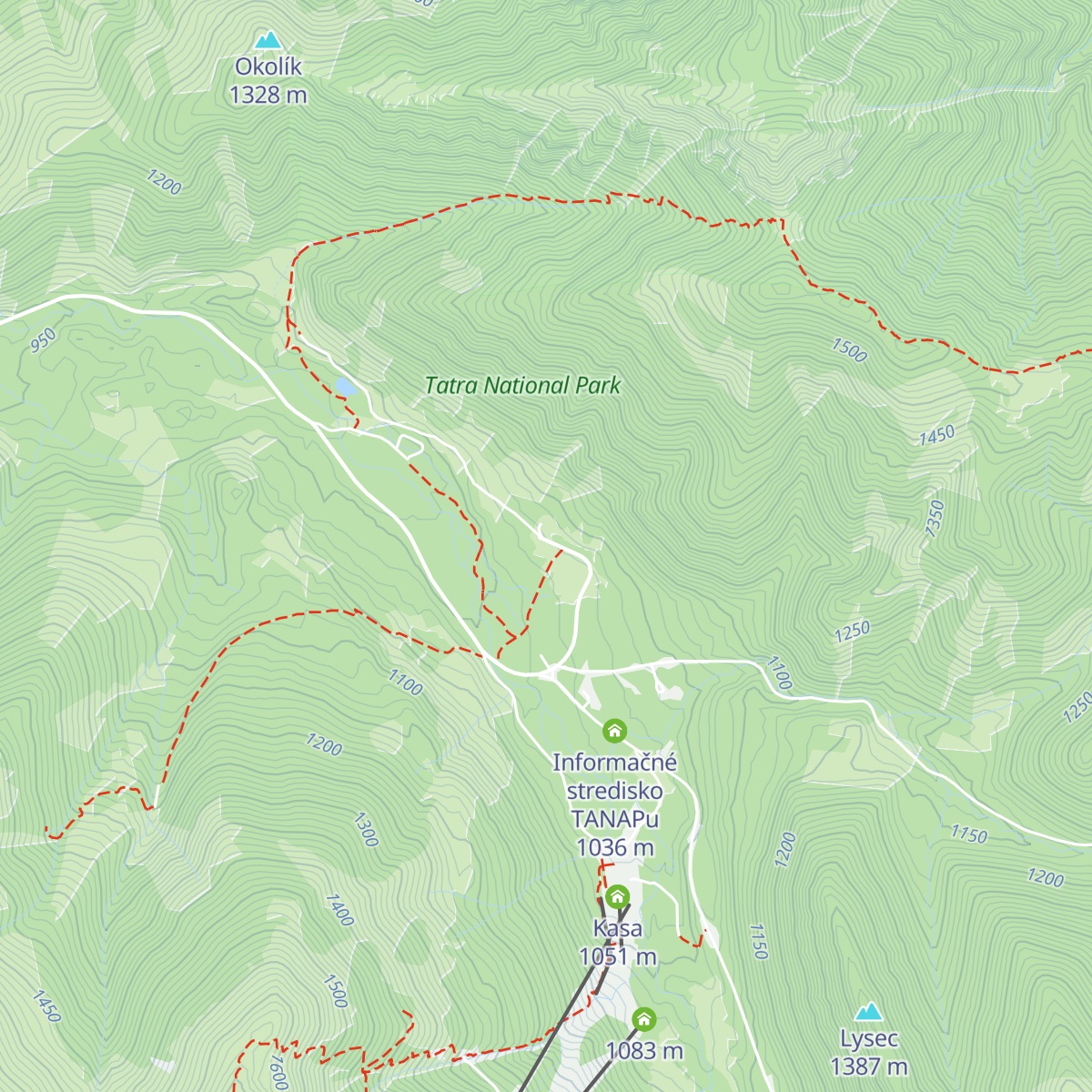 Chata Zverovka map
