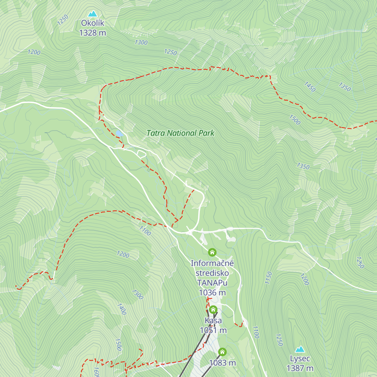 Chata Zverovka map