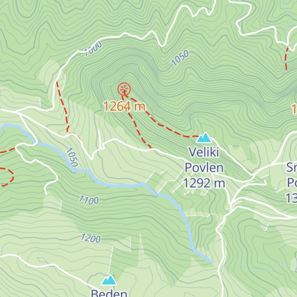 Map of Planinarska kuća „Povlenski kućerak”