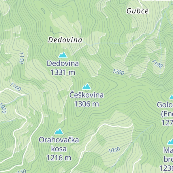 Map of Češkovina