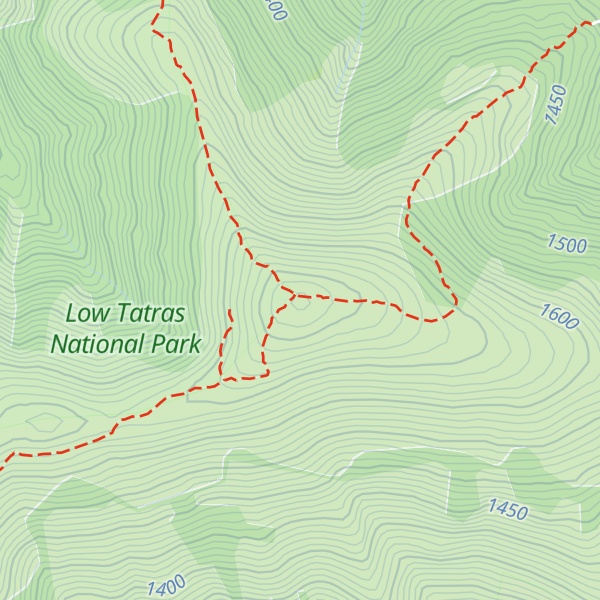 Map of Rovná hoľa
