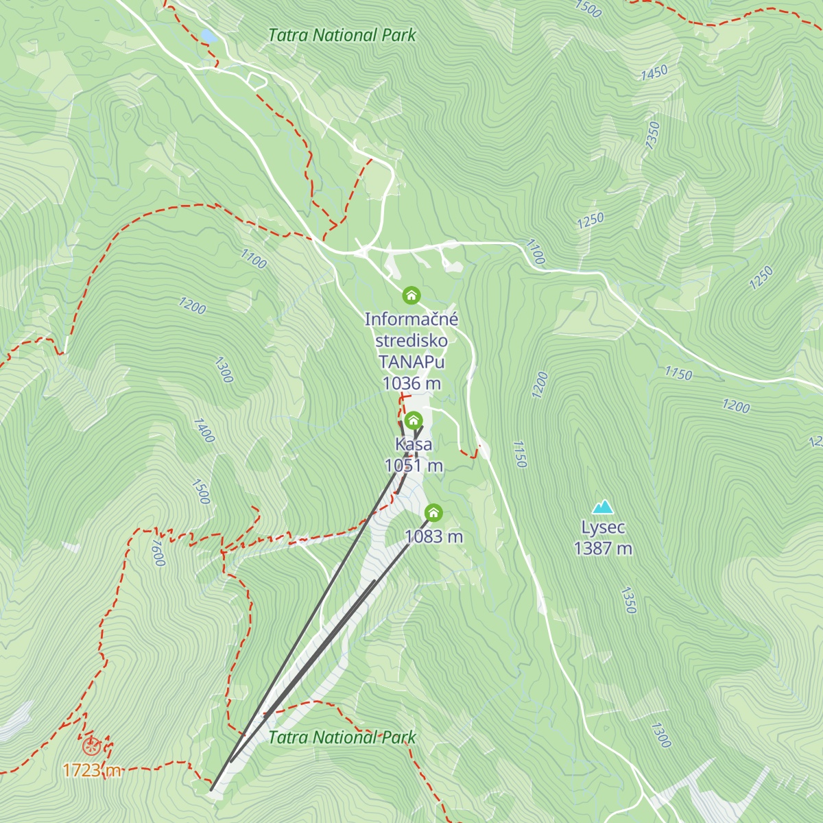 Bufet Spálená map