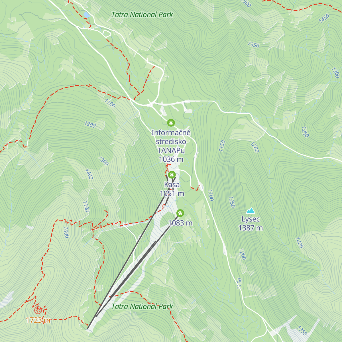 Bufet Spálená map