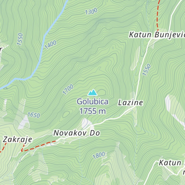 Map of Golubica