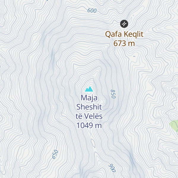Map of Maja Sheshit të Velës
