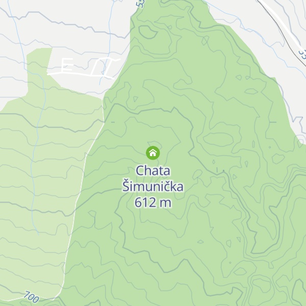 Map of Chata Šimunička