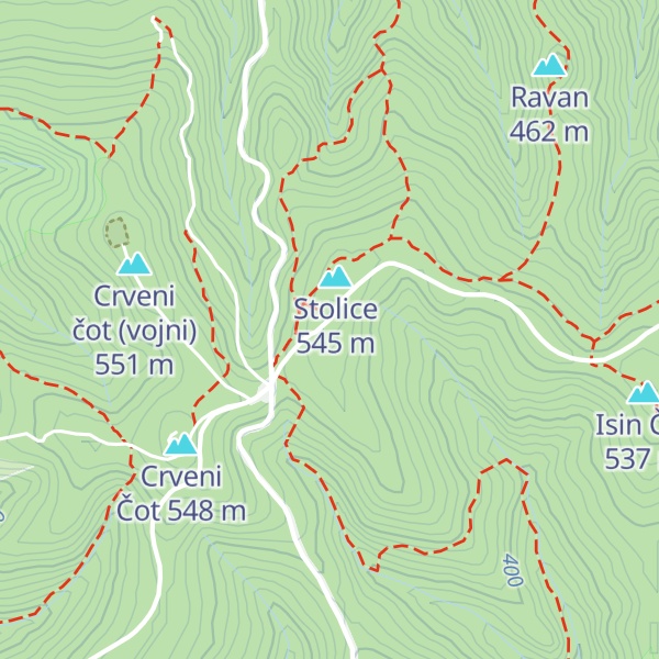 Map of Pavlasov čot