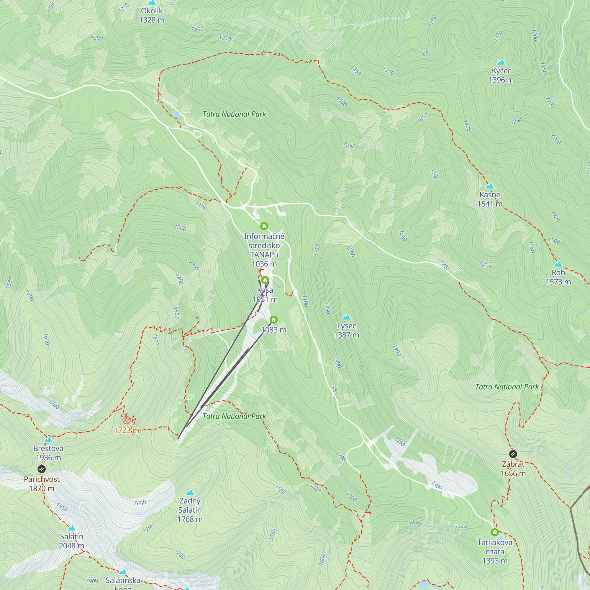 Bufet pred rampou map