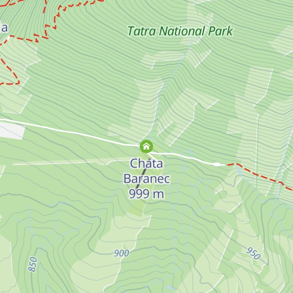Map of Chata Baranec