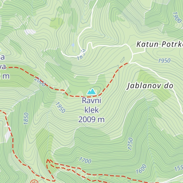 Map of Ravni klek