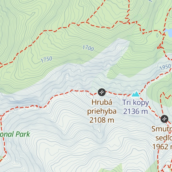 Map of Hrubá kopa