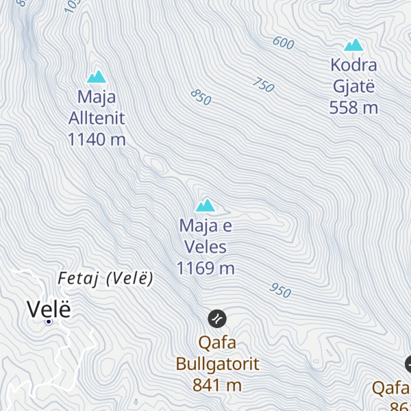 Map of Maja e Veles