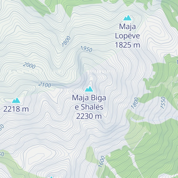 Map of Maja Biga e Shalës