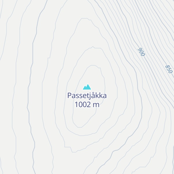Map of Passetjåkka