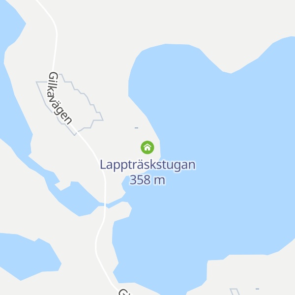 Map of Lappträskstugan