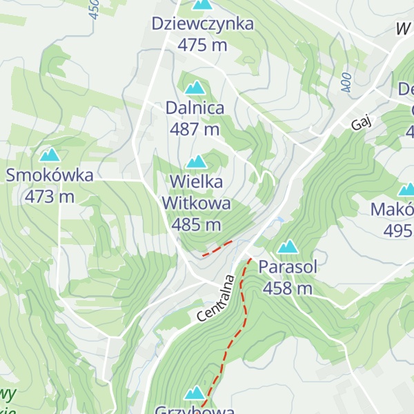 Map of Łyse Zęby