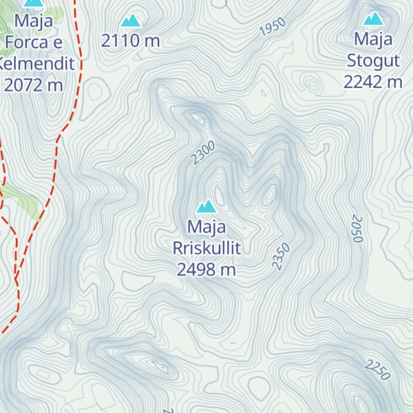 Map of Maja Rriskullit