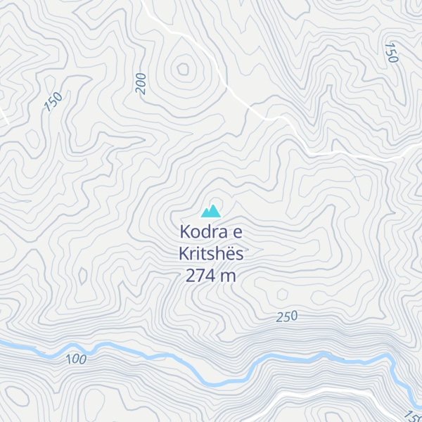 Map of Kodra e Kritshës