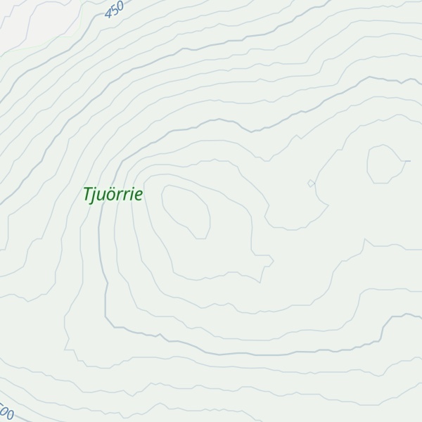 Map of Tjuörrie