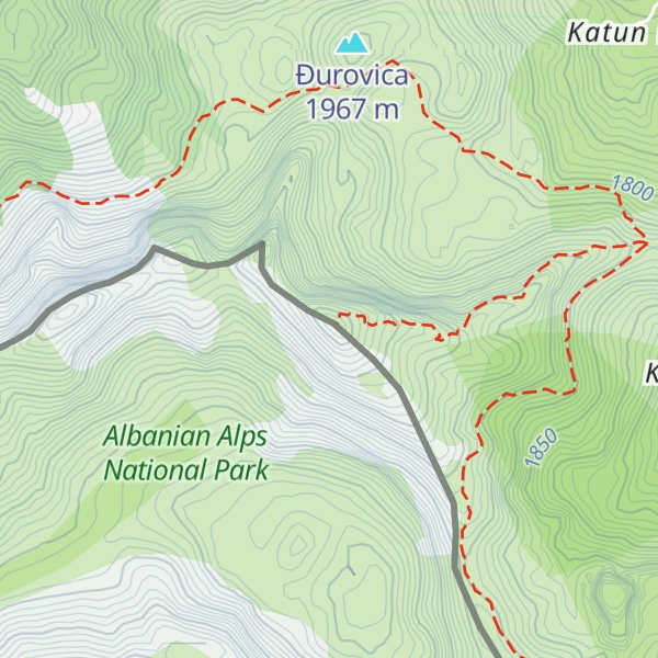 Map of Žijeva glava / Maja e Zhihovës (B6/XXIV)