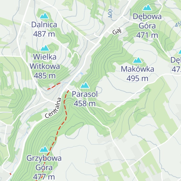 Map of Skała nad Parasolem