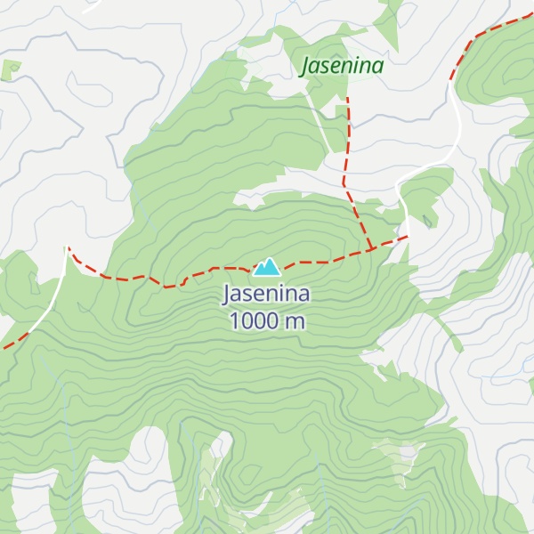 Map of Jasenina
