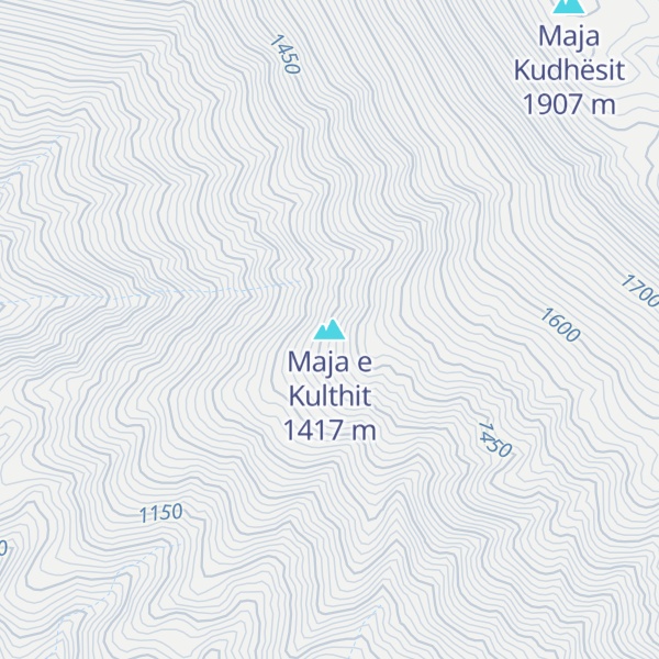 Map of Maja e Kulthit