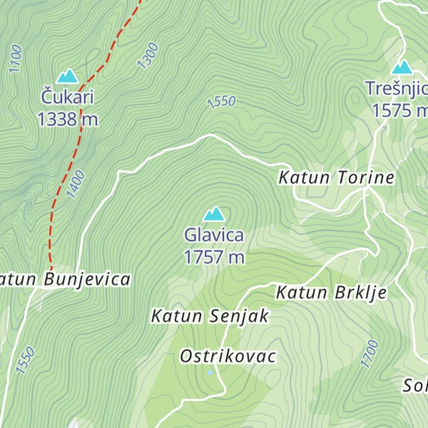 Map of Glavica