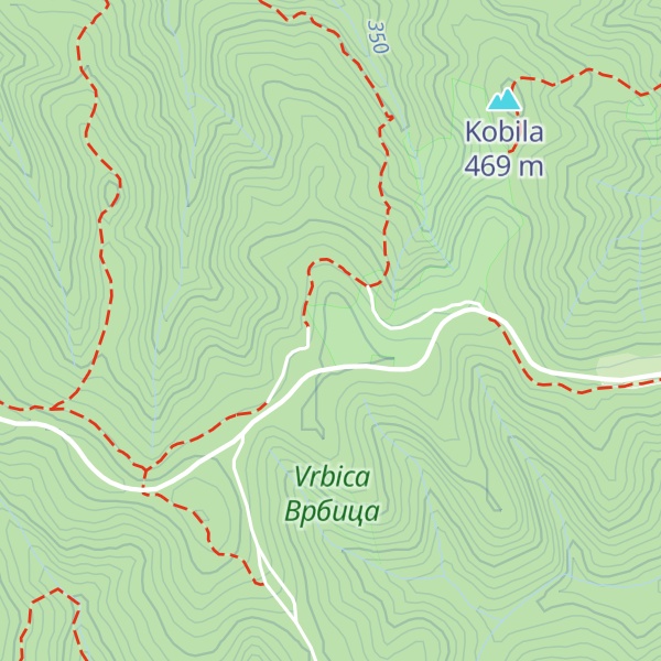 Map of Crvena Krečana
