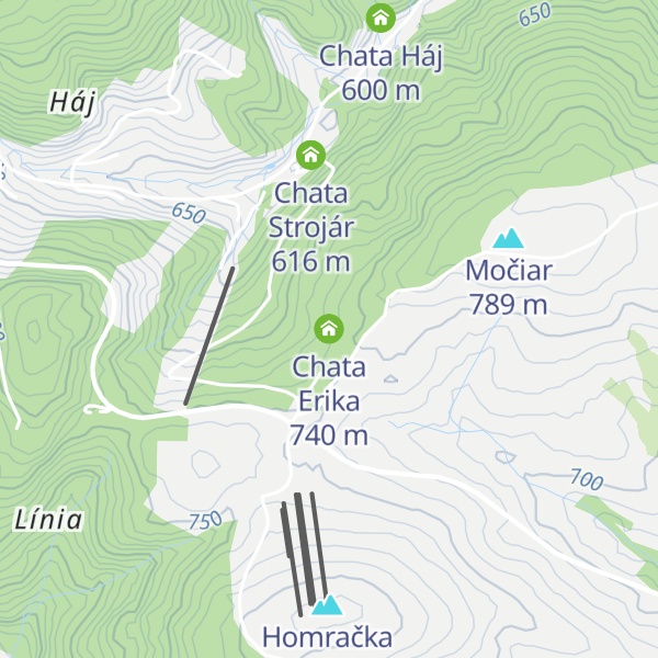 Map of Chata Erika