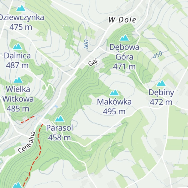 Map of Leśna Turnia
