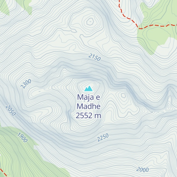 Map of Maja e Madhe