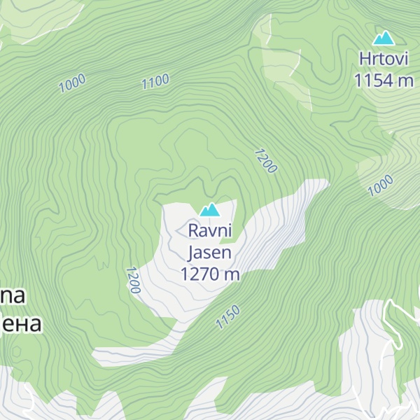 Map of Ravni Jasen