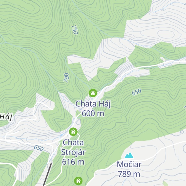 Map of Chata Háj