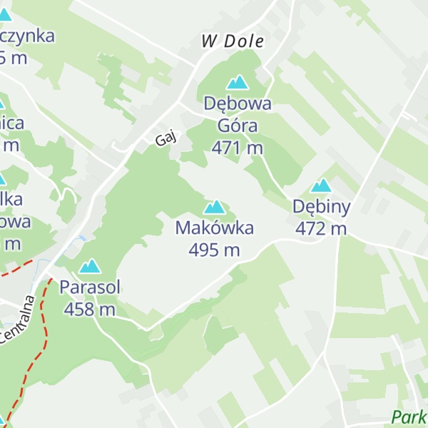 Map of Janowska Skała