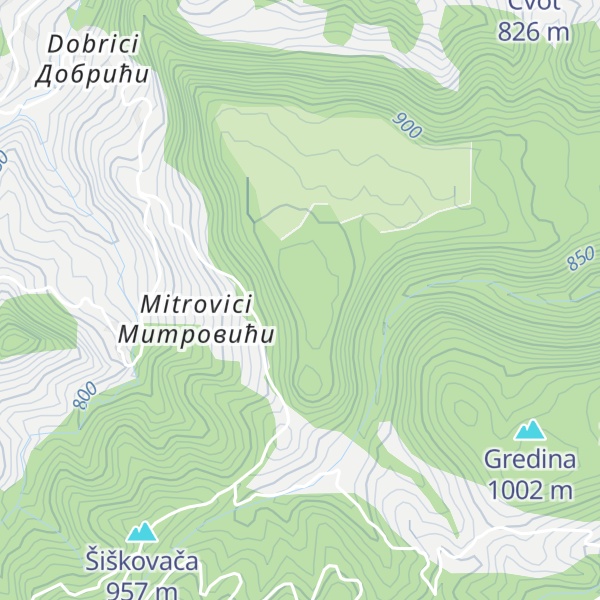 Map of Ravna Gora