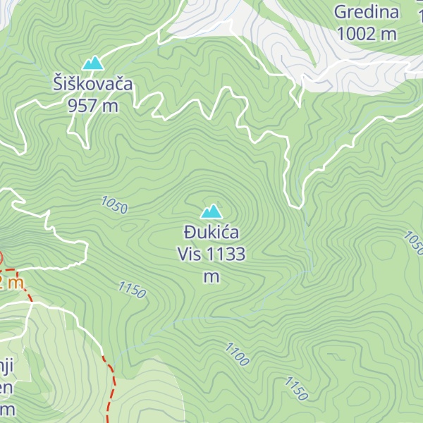 Map of Đukića Vis