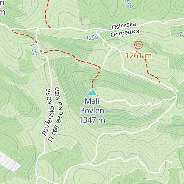 Map of Mali Povlen
