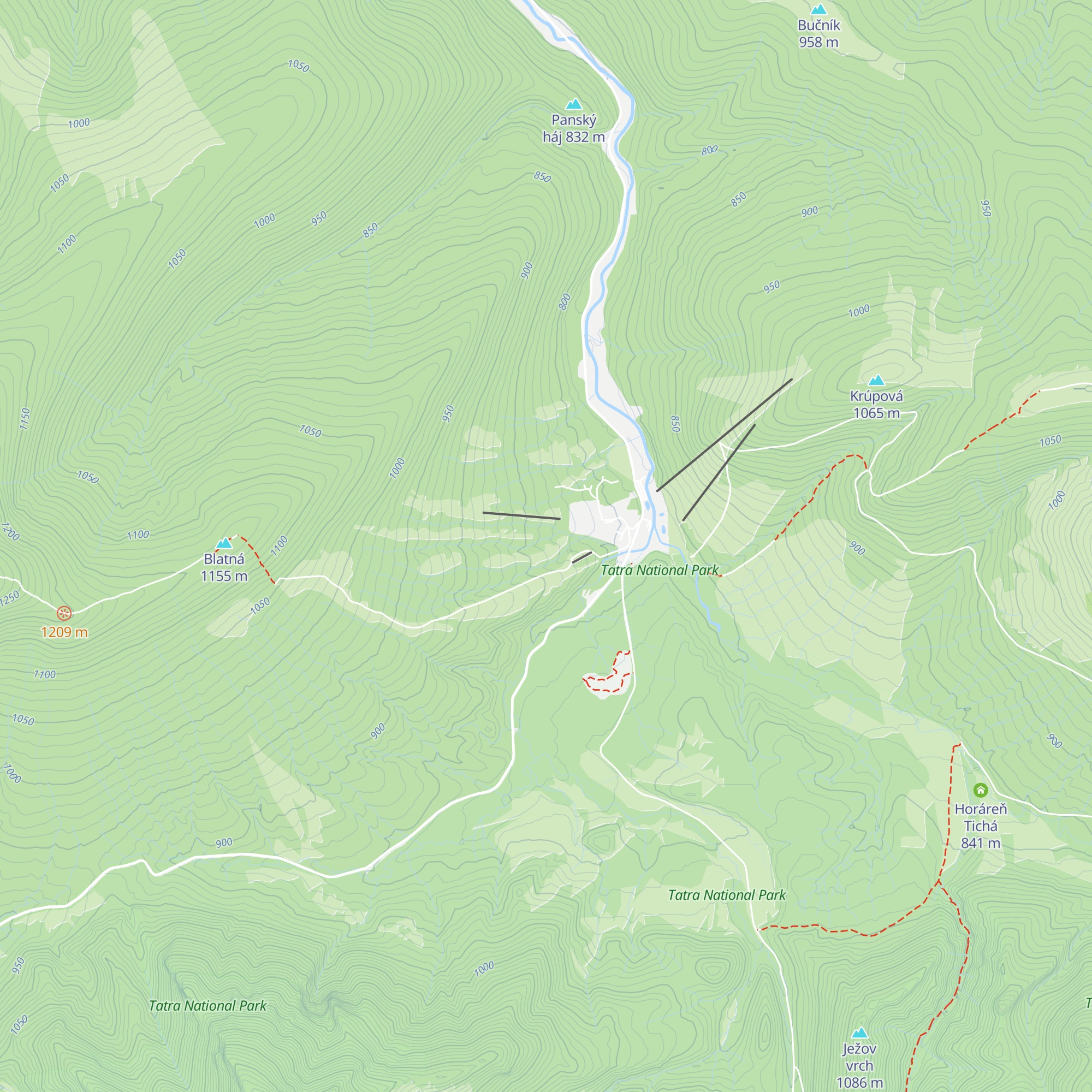 Chata Dufus map