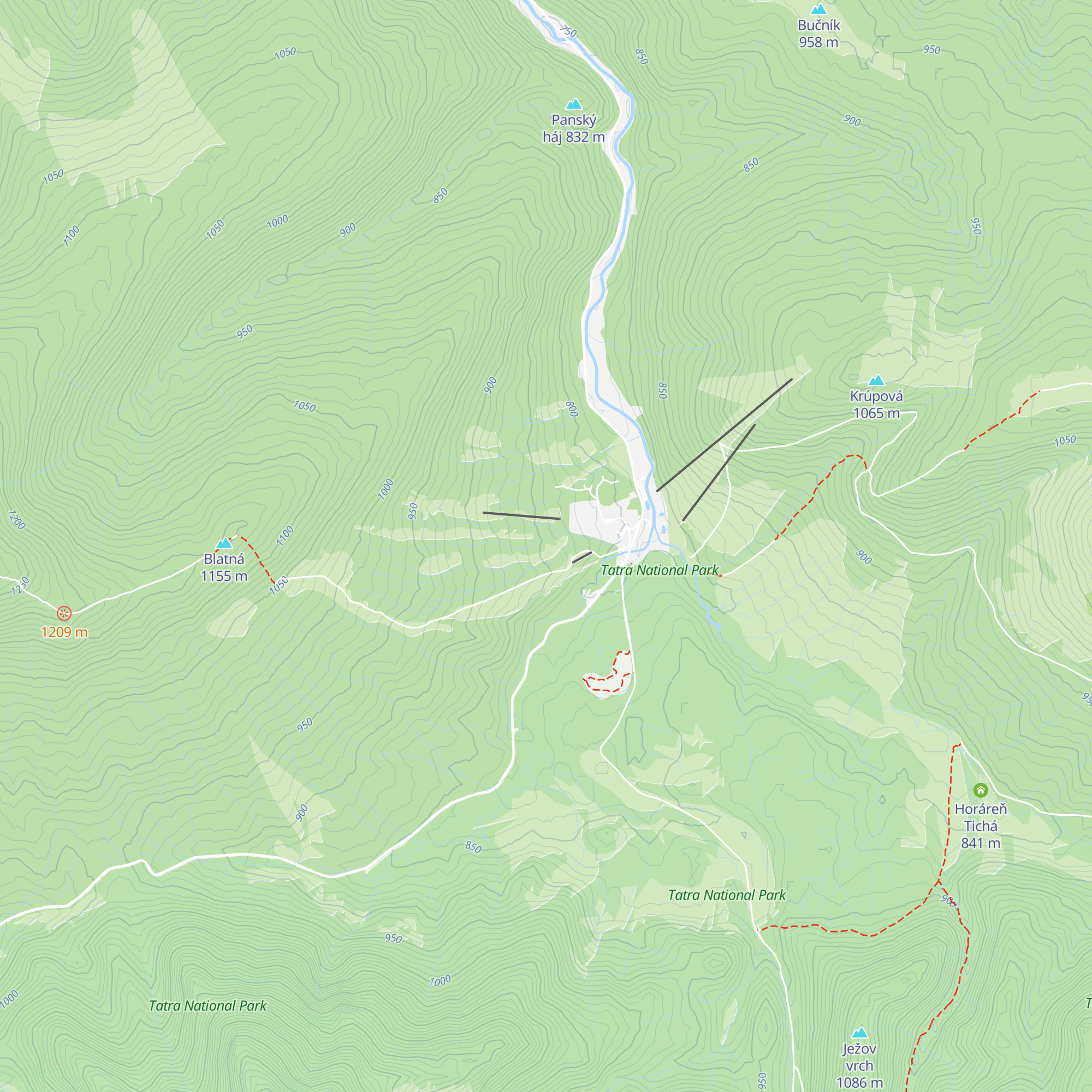 Chata Dufus map