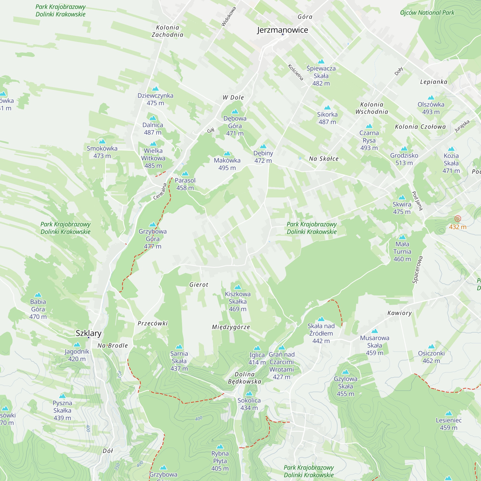 Chata na łąkach  map