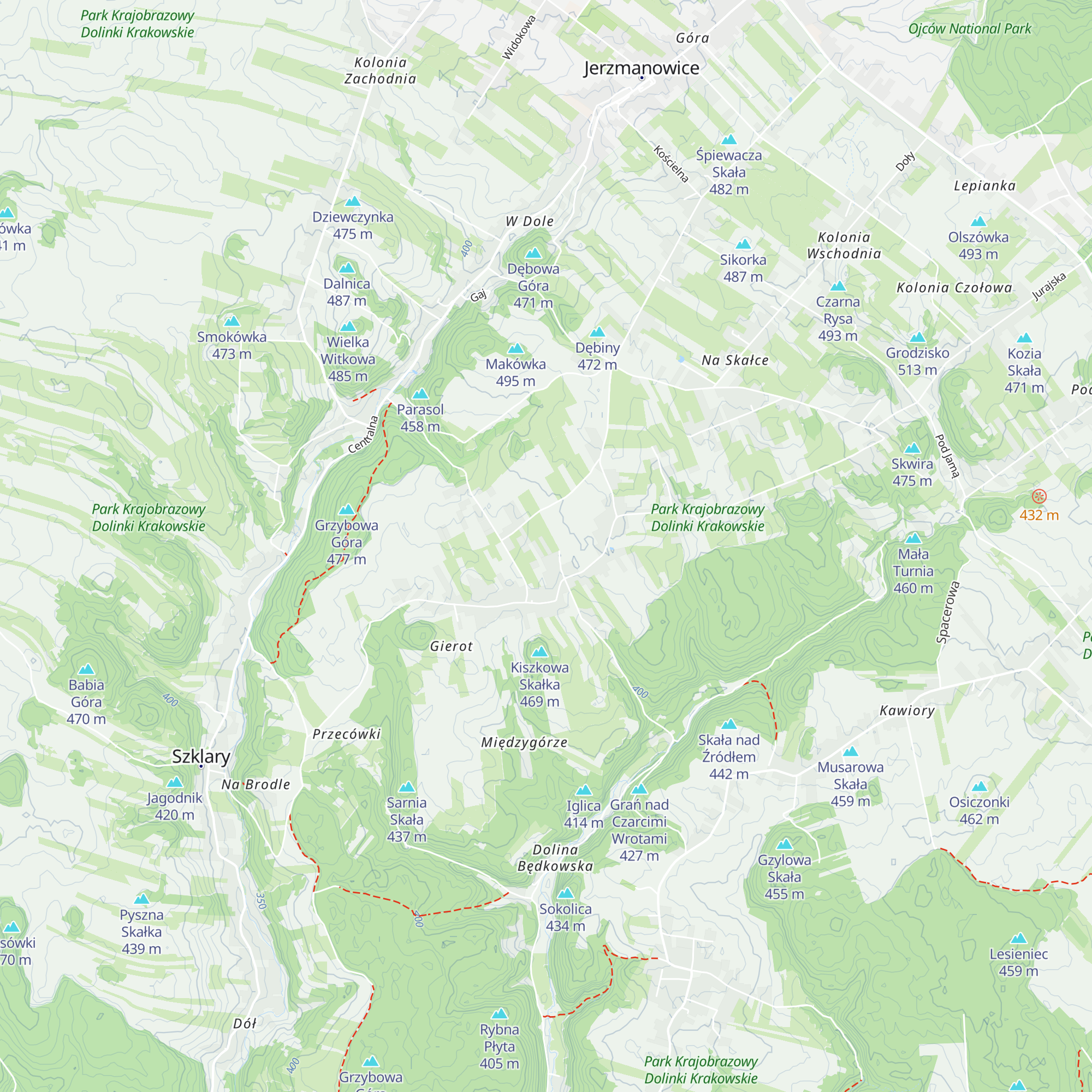 Chata na łąkach  map