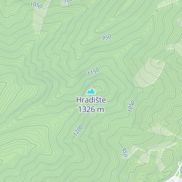 Map of Hradište