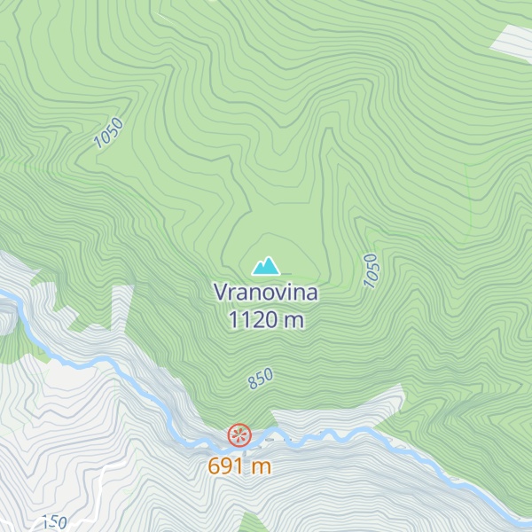 Map of Vranovina