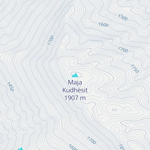 Map of Maja Kudhësit