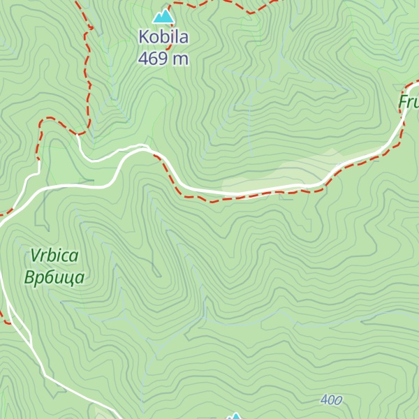 Map of Dugi čot