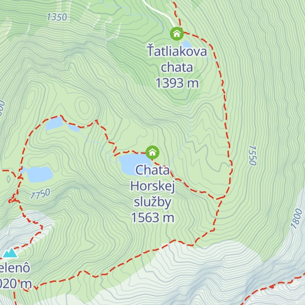 Map of Chata Horskej služby