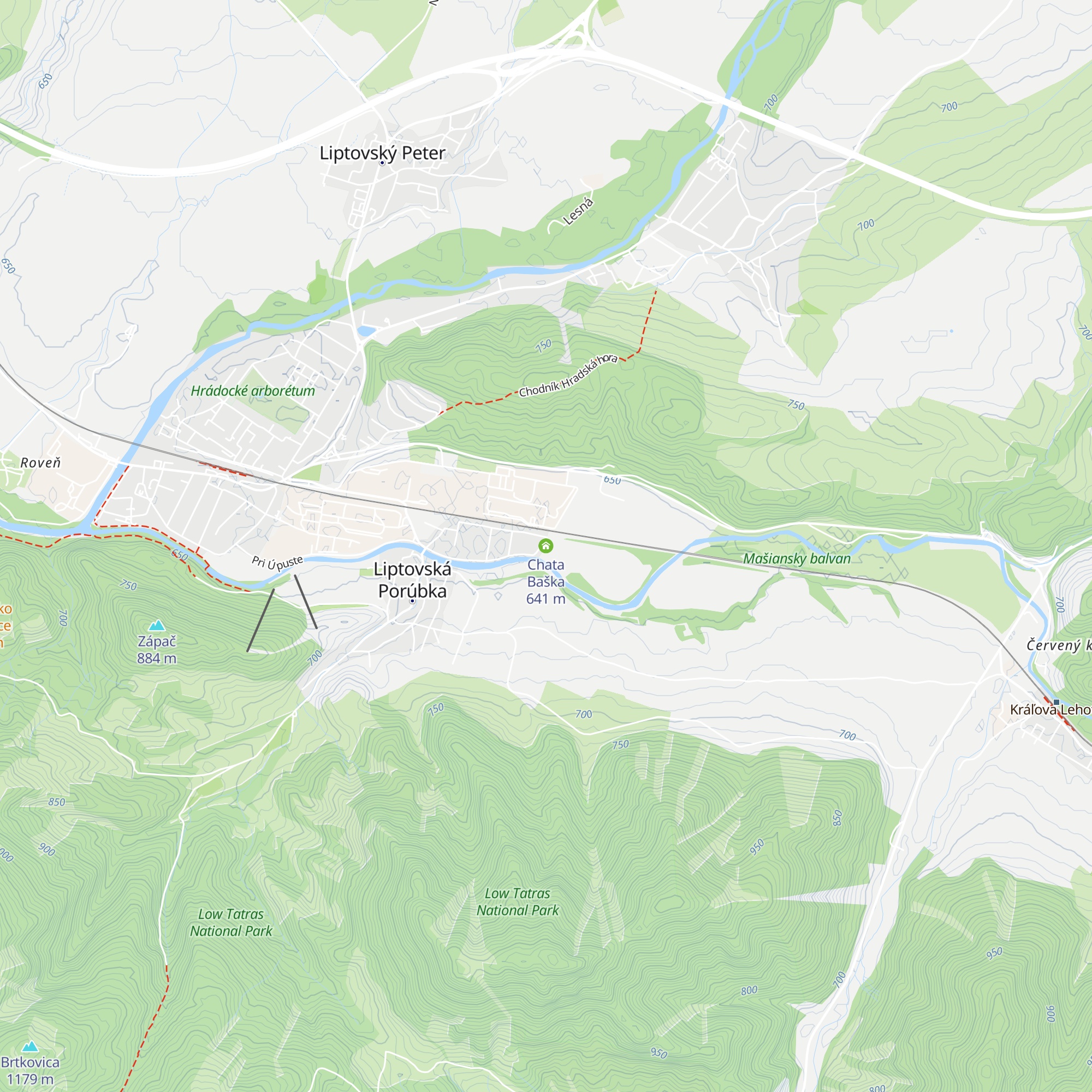 Chata Baška map