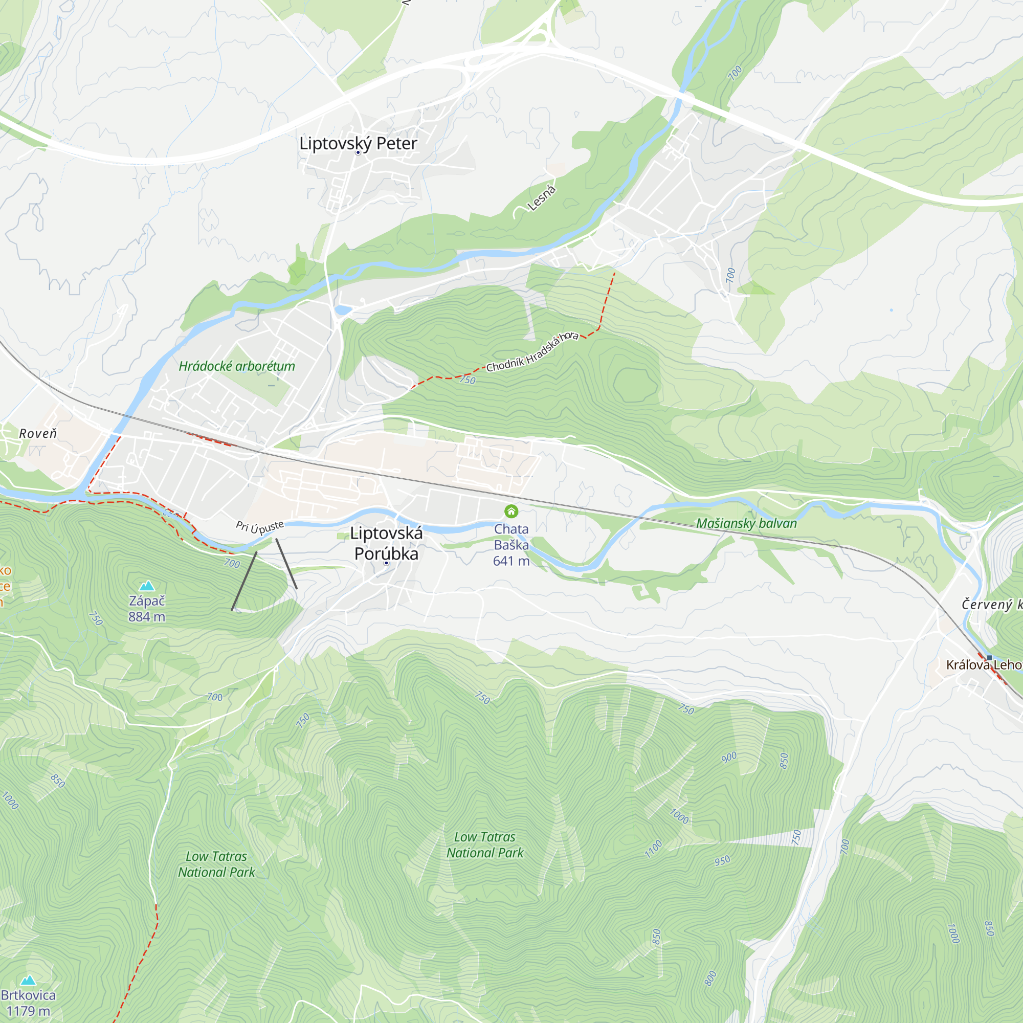 Chata Baška map
